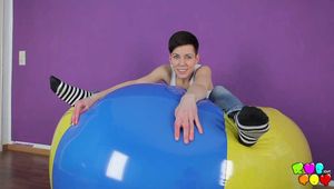 46 The biggest beach ball is for Franka