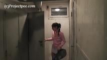 078059 Rachel Evan Pees In The Basement Of Her Apartment