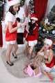 Lucky & Nelly & Xenia  - Santa's naughty little helpers unwrap presents and enjoy hogtie action