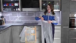 Miss J in two layers raingear (bonus video)