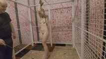 Young and bratty teen Emily stripped naked - tied up and punished in the cage 