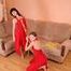 Rozanka and Ole Lykoile - Formidable dance show from two beauties in red dresses