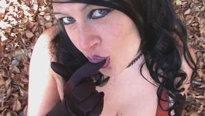 Pictures Sucking Forest Goddess - Rubber Blowjob & Handjob with Satin Gloves - Fuck my Tits - Cum in my Mouth