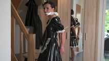 French Maid Amira get bound and gagged