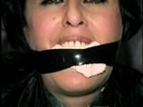 40 Yr OLD HAIRDRESSER WRAP TAPE GAGGED & BALL-TIED 8:48 (D21-9)