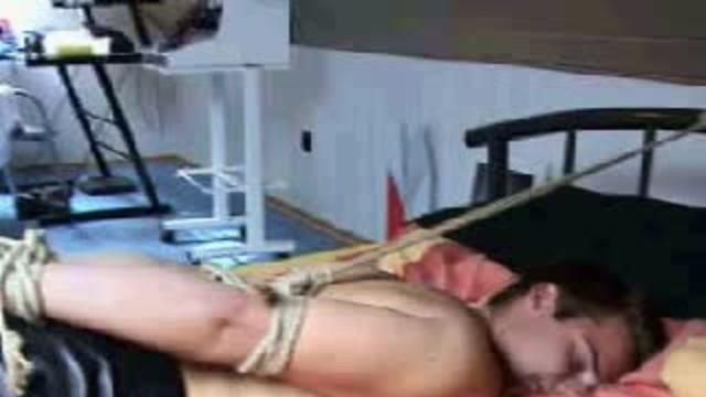 AB-179 David hogtied on bed (part 1)