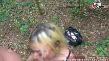 German blonde teen slut met in the forest and picked up