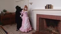 Damsel in the Fireplace - Lorelei in Pink Gown