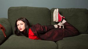 Robbyn in Suit Sofa Bondage