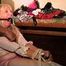 50 Yr OLD REAL ESTATE AGENT IS RING GAGGED, BALL-TIED, BODY, NECK, TIT & MOUTH TICKLED, HANDGAGGED, MOUTH STUFFED, CLEAVE GAGGED, BAREFOOT, TOE-TIED AND DUCT TAPE GAGGED  (D75-16)