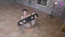 Candle Pussy #labiatorture and #pillory in the #dungeon