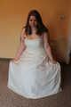 Sandra cuffed in a wedding dress 01