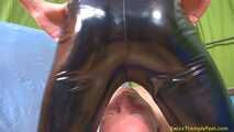 Lady Amy, slave-education with PVC-facesitting
