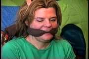 38 Yr OLD SOCIAL WORKER GETS HANDGAGGED, WRAP BONDAGE TAPE GAGGED, DOES RANSOM CALL, GAG TALKING, MOUTH STUFFED, CLEAVE GAGGED & F0RCED TO CHANGE CLOTHS (D75-13)