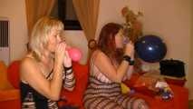 house party with balloons