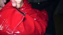 An icy hot rain jacket