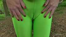 Green leggings in the forest - part 1