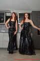 Our new Model in Miss Petra and Lady Nadja in shiny gothic dresses