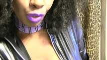 Latex Purple lips