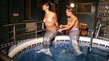 [From archive] Dana & Jenya - two mermaids in the pool (video 2)