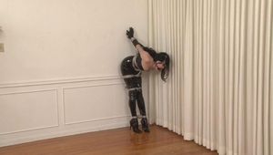 Boots and Shiny PVC in Bondage - Mary Jane Green