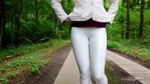 Leggings in white