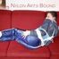 Lucy wearing a blue shiny nylon pants and an oldschool blue rain jacket tied and gagged with ropes on a sofa (Pics)