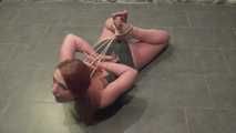 Sexy natural redhead Stardust gets brutally tied up by T-McGun with one single rope