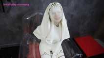 Xiaomeng White Latex Nun in CO2 Hell