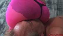 Katrin's pink panty-ass on your face 