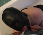 Pissing Cumshot - The slave piss full in the face