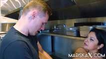 Fucked and Creampied in the kitchen